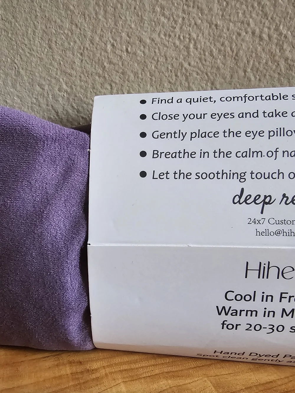 Aromatherapy Eye Pillow - Purple